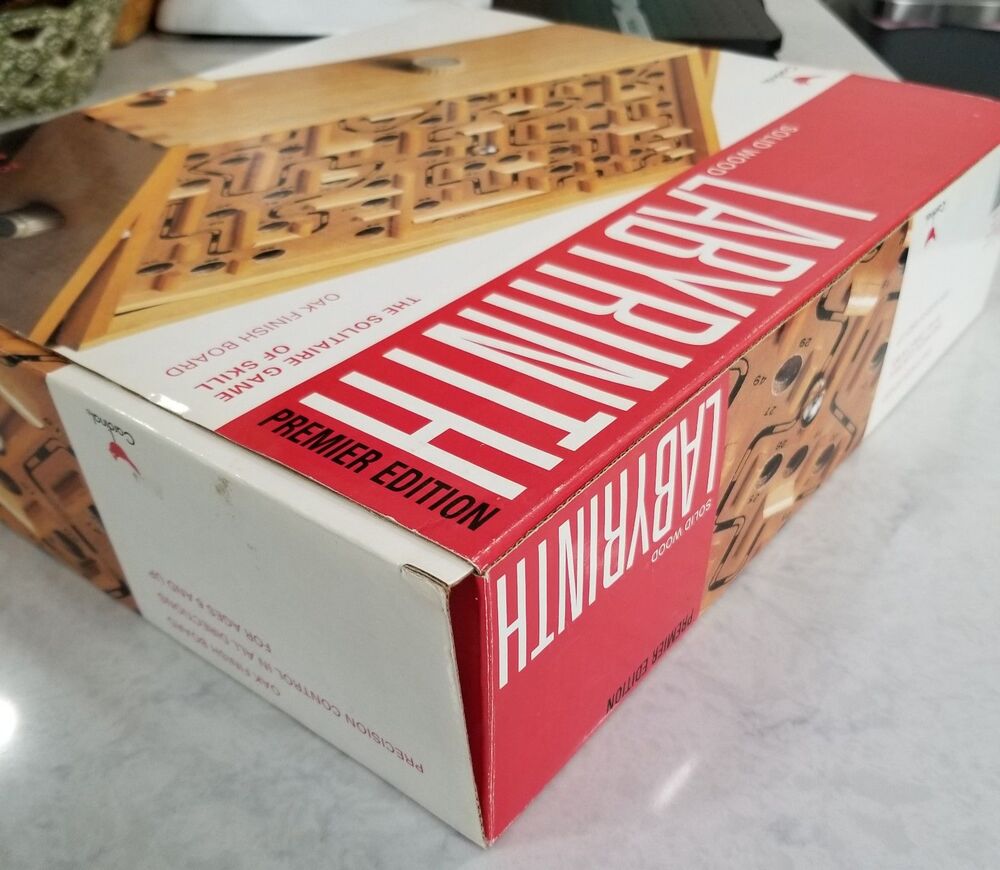 1998 Cardinal Wooden Labyrinth Game w/ Original Box • Solid Wood - Picture 5 of 11